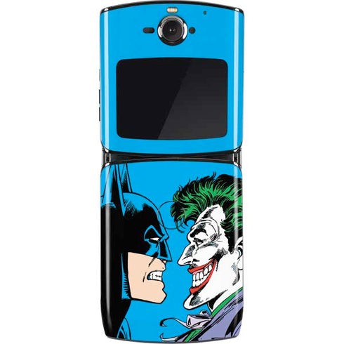 DC Comics The Joker vs Batman Vintage art Motorola RAZR Skin
