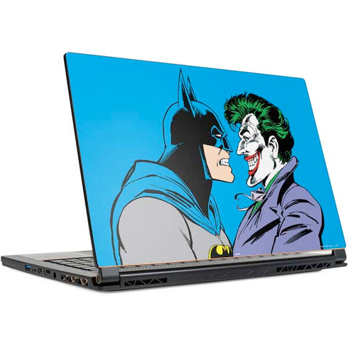 DC Comics The Joker vs Batman Vintage art MSI GS65 Stealth Laptop Skin