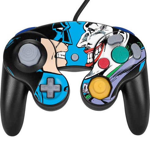 DC Comics The Joker vs Batman Vintage art Nintendo GameCube Controller Skin