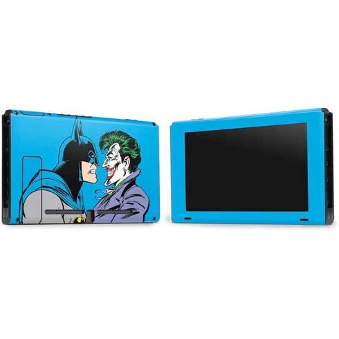 DC Comics The Joker vs Batman Vintage art Nintendo Switch Bundle Skin