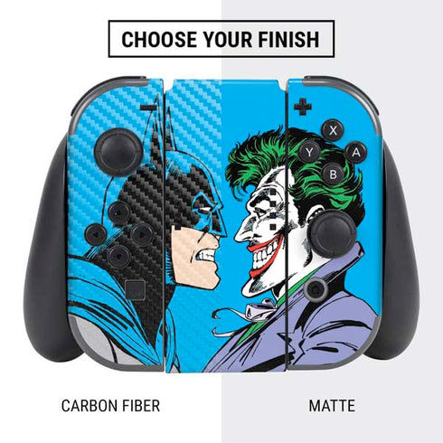 DC Comics The Joker vs Batman Vintage art Nintendo Switch Bundle Skin
