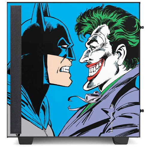 DC Comics The Joker vs Batman Vintage art NZXT H510 Compact ATX Mid-Tower Case Skin
