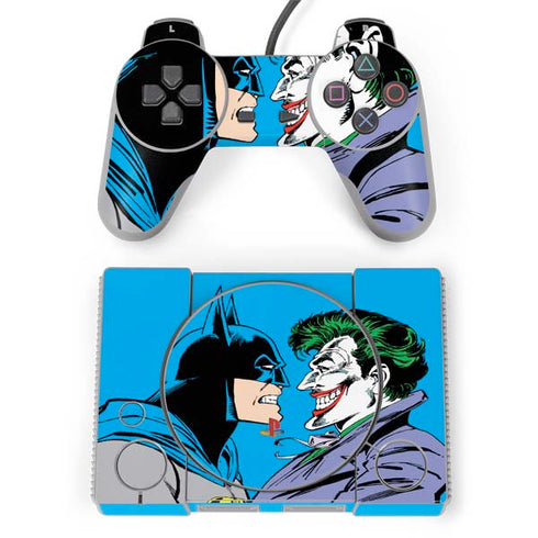 DC Comics The Joker vs Batman Vintage art PlayStation Classic Bundle Skin