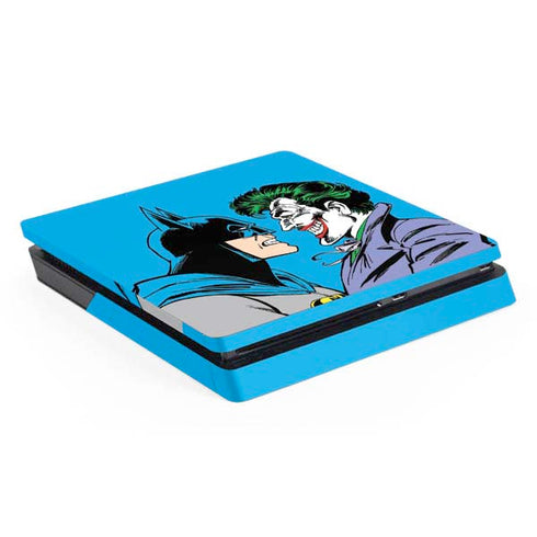 DC Comics The Joker vs Batman Vintage art PS4 Slim Skin