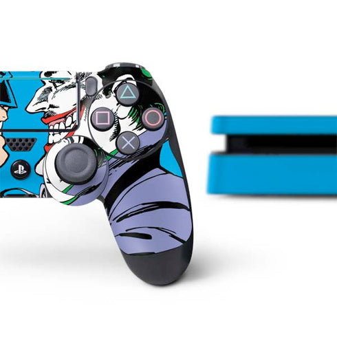 DC Comics The Joker vs Batman Vintage art PS4 Slim Bundle Skin