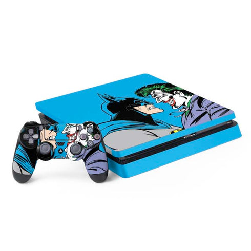 DC Comics The Joker vs Batman Vintage art PS4 Slim Bundle Skin