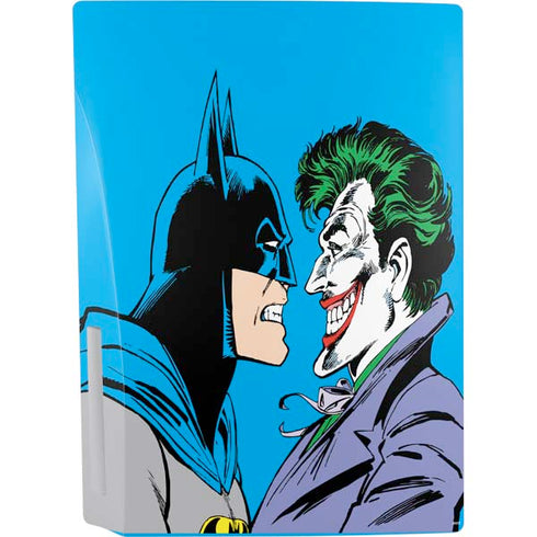 DC Comics The Joker vs Batman Vintage art PS5 Bundle Skin