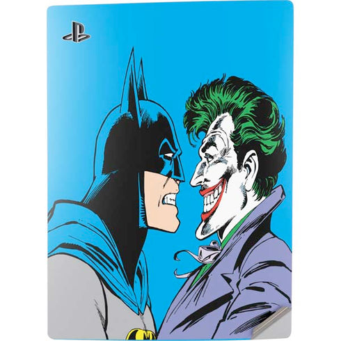 DC Comics The Joker vs Batman Vintage art PS5 Digital Edition Console Skin
