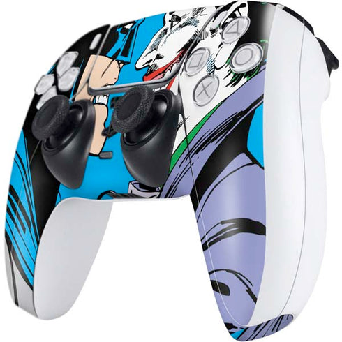 DC Comics The Joker vs Batman Vintage art PS5 Controller Skin