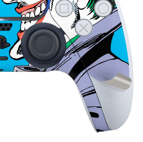 DC Comics The Joker vs Batman Vintage art PS5 Controller Skin