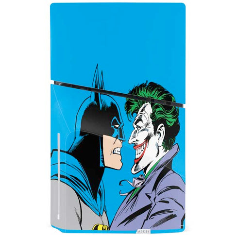 DC Comics The Joker vs Batman Vintage art PS5 Slim Disk Console Skin