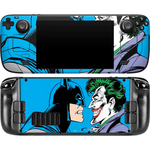 DC Comics The Joker vs Batman Vintage art Steam Deck Handheld Gaming Computer Skin