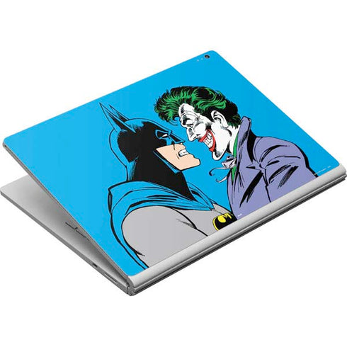 DC Comics The Joker vs Batman Vintage art Surface Book Skin