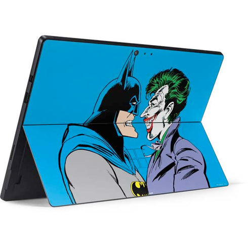 DC Comics The Joker vs Batman Vintage art Surface Pro 6 Skin