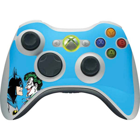 DC Comics The Joker vs Batman Vintage art Xbox 360 Wireless Controller Skin