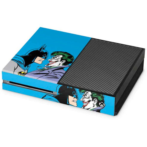 DC Comics The Joker vs Batman Vintage art Xbox One Console Skin