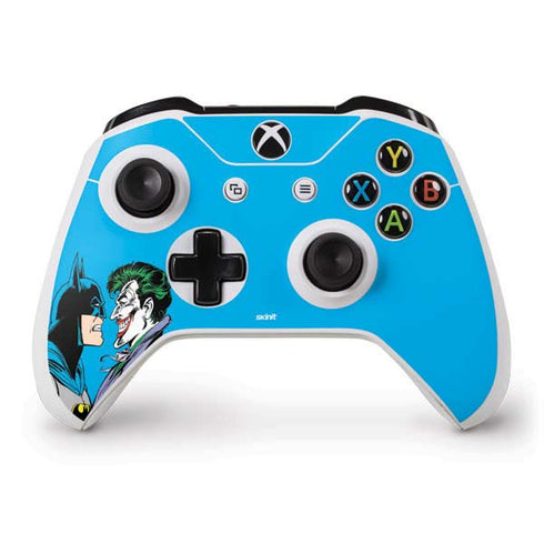 DC Comics The Joker vs Batman Vintage art Xbox One S Controller Skin