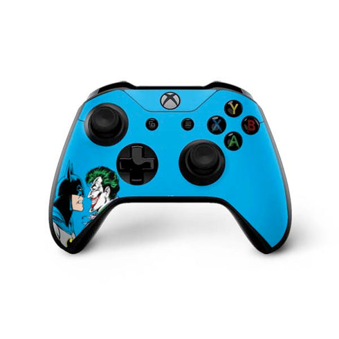 DC Comics The Joker vs Batman Vintage art Xbox One X Controller Skin