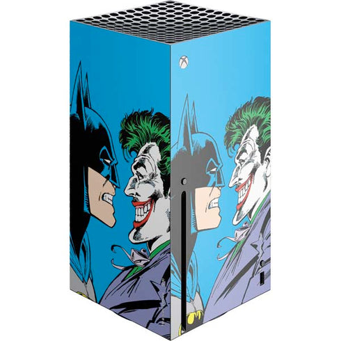 DC Comics The Joker vs Batman Vintage art Xbox Series X Console Skin