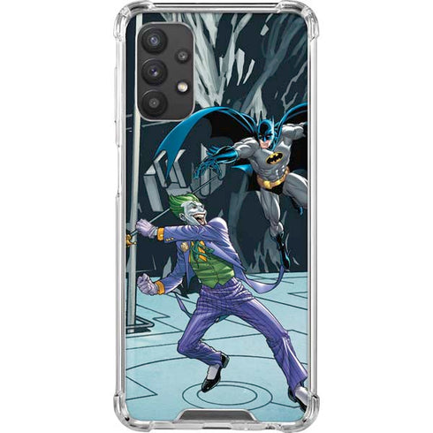 DC Comics The Joker vs Batman Art Galaxy A32 5G Clear Case