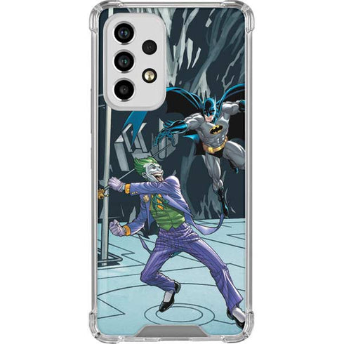 DC Comics The Joker vs Batman Art Galaxy A53 5G Clear Case
