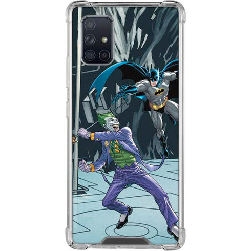 DC Comics The Joker vs Batman Art Galaxy A71 5G Clear Case