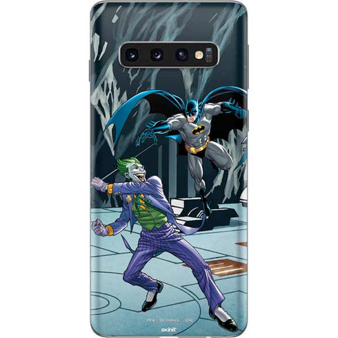 DC Comics The Joker vs Batman Art Galaxy S10 Skin