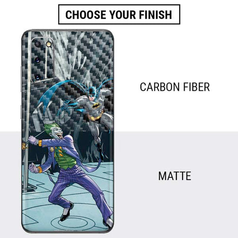 DC Comics The Joker vs Batman Art Galaxy S20 Skin