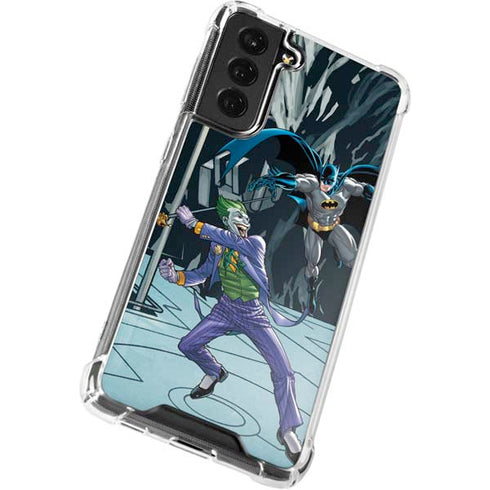 DC Comics The Joker vs Batman Art Galaxy S21 FE Clear Case