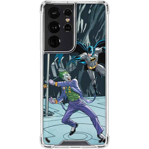 DC Comics The Joker vs Batman Art Galaxy S21 Ultra 5G Clear Case