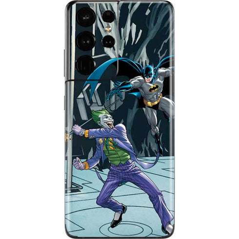 DC Comics The Joker vs Batman Art Galaxy S21 Ultra 5G Skin