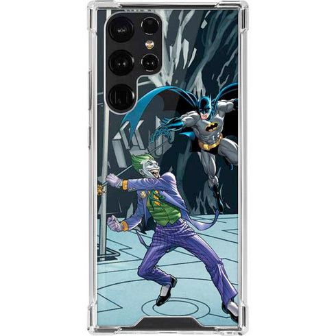 DC Comics The Joker vs Batman Art Galaxy S22 Ultra Clear Case