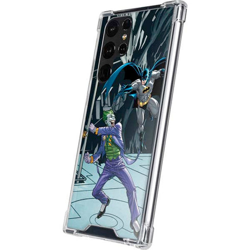 DC Comics The Joker vs Batman Art Galaxy S22 Ultra Clear Case