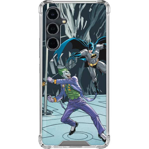 DC Comics The Joker vs Batman Art Galaxy S23 FE Clear Case