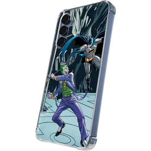 DC Comics The Joker vs Batman Art Galaxy S24 Clear Case