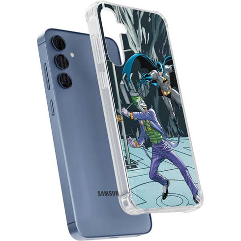 DC Comics The Joker vs Batman Art Galaxy S24 Clear Case