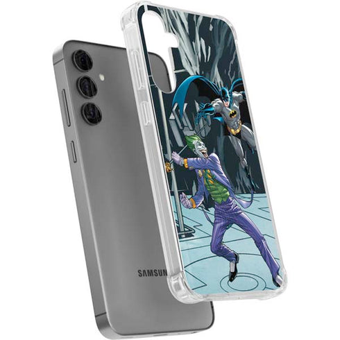 DC Comics The Joker vs Batman Art Galaxy S24 Plus Clear Case