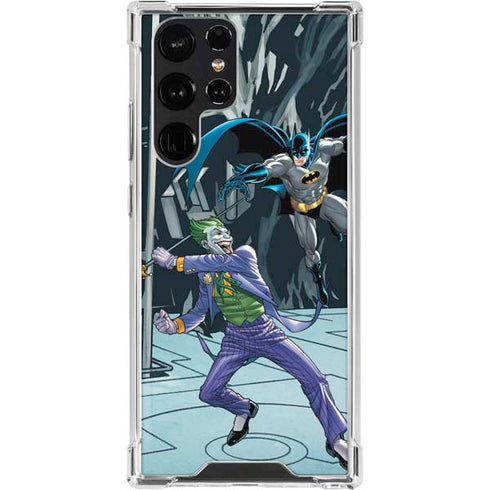 DC Comics The Joker vs Batman Art Galaxy S24 Ultra Clear Case