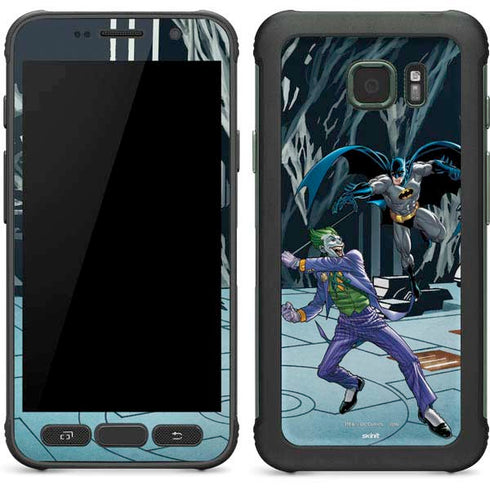 DC Comics The Joker vs Batman Art Galaxy S7 Active Skin