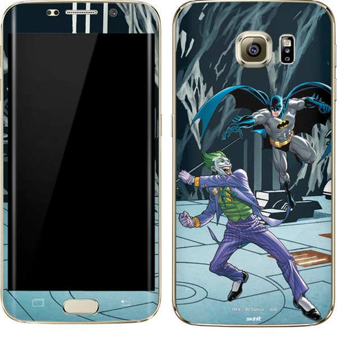 DC Comics The Joker vs Batman Art Galaxy S7 Edge Skin