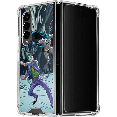 DC Comics The Joker vs Batman Art Galaxy Z Fold4 5G Clear Case