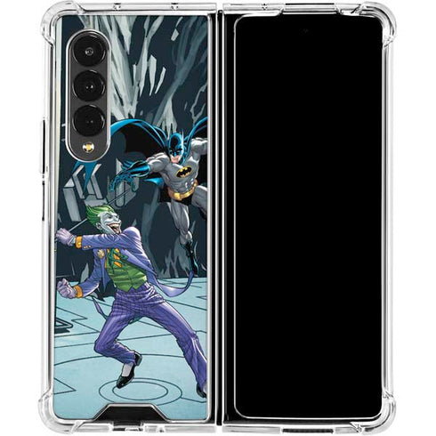DC Comics The Joker vs Batman Art Galaxy Z Fold4 5G Clear Case
