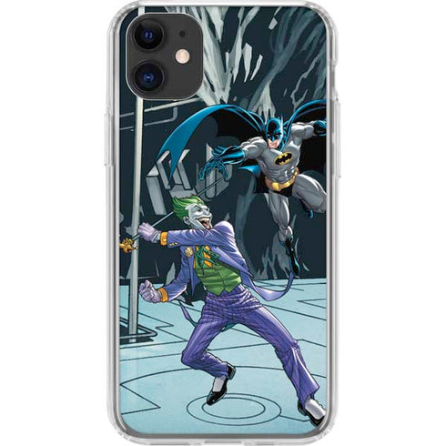 DC Comics The Joker vs Batman Art iPhone 11 Clear Case