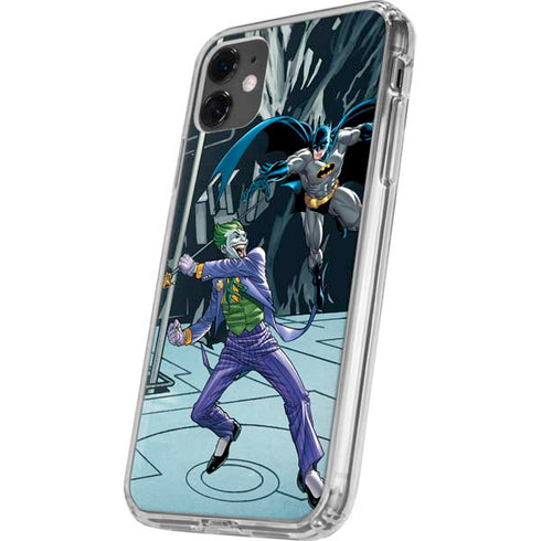 DC Comics The Joker vs Batman Art iPhone 11 Clear Case