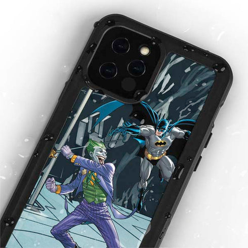 DC Comics The Joker vs Batman Art iPhone 12 Pro Waterproof Case