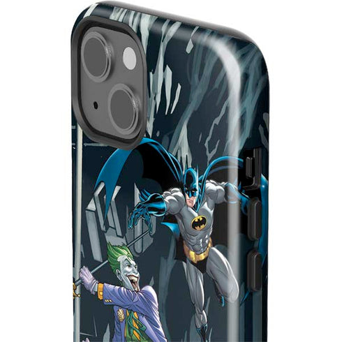 DC Comics The Joker vs Batman Art iPhone 15 Plus Impact Case