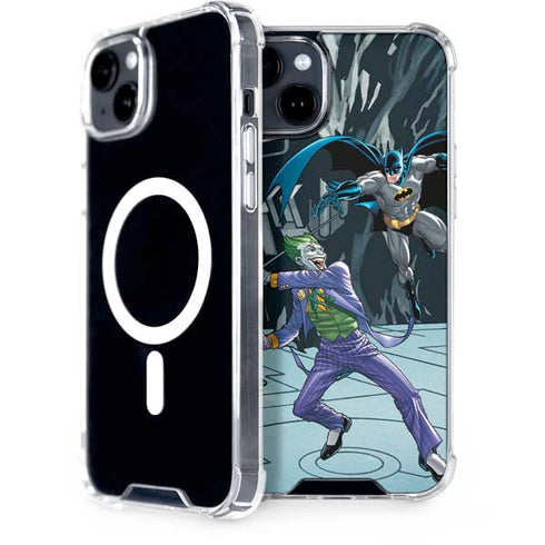 DC Comics The Joker vs Batman Art iPhone 15 Plus MagSafe Case