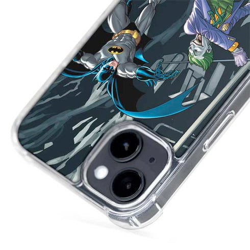 DC Comics The Joker vs Batman Art iPhone 14 Plus MagSafe Case