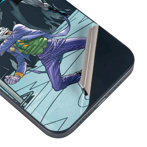 DC Comics The Joker vs Batman Art iPhone 15 Plus Skin