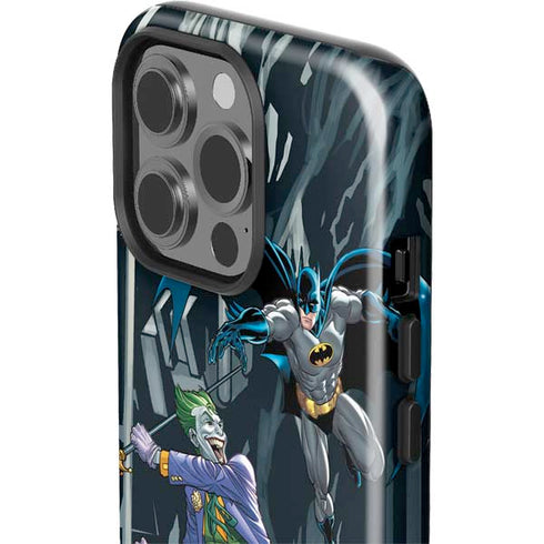 DC Comics The Joker vs Batman Art iPhone 15 Pro Impact Case
